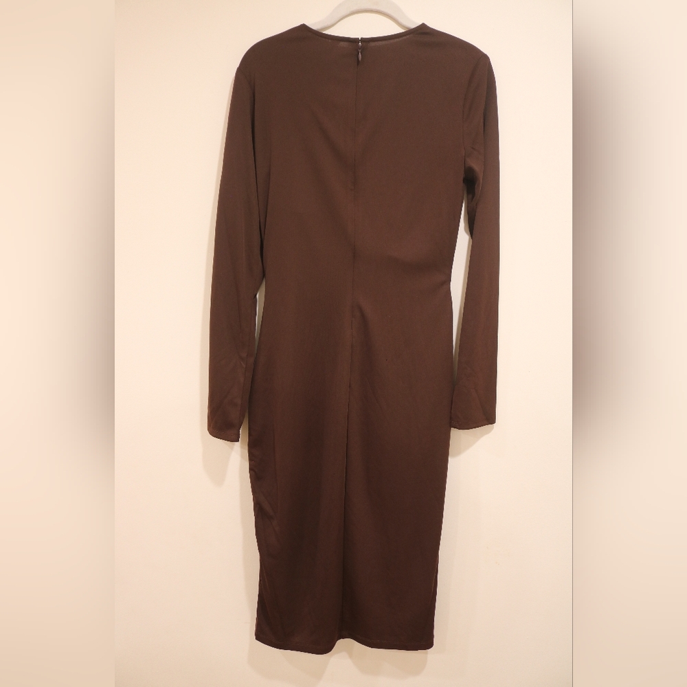 Lauren Ralph Lauren Women's Stretch Jersey Long-Sleeve Dress, Size 6 - Picture 10 of 15